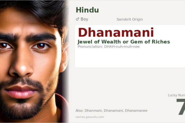 Dhanamani Meaning — Sanskrit Origin, Boy Name & Details (2025)