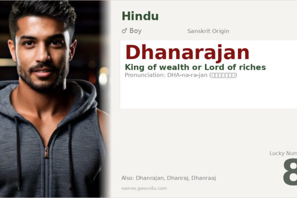 Dhanarajan Name Meaning — Sanskrit Origin, Boy Name & Details (2025)