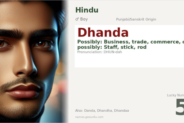 Dhanda Name Meaning — Origin, Gender & Details (2025)