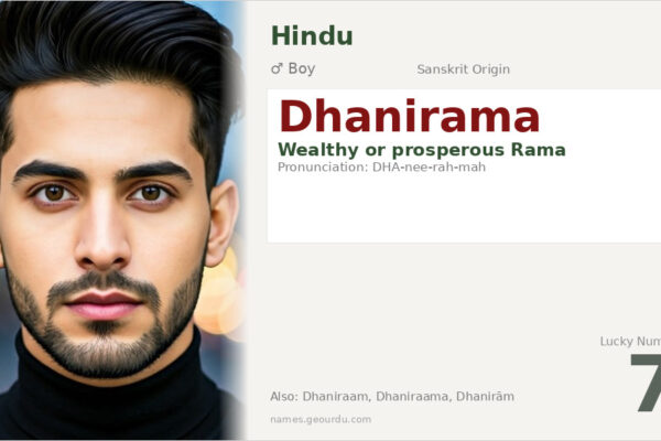 Dhanirama Meaning — Sanskrit Origin, Boy Name & Details (2025)