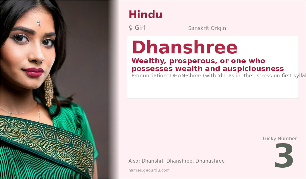 Dhanshree Name Meaning and Details