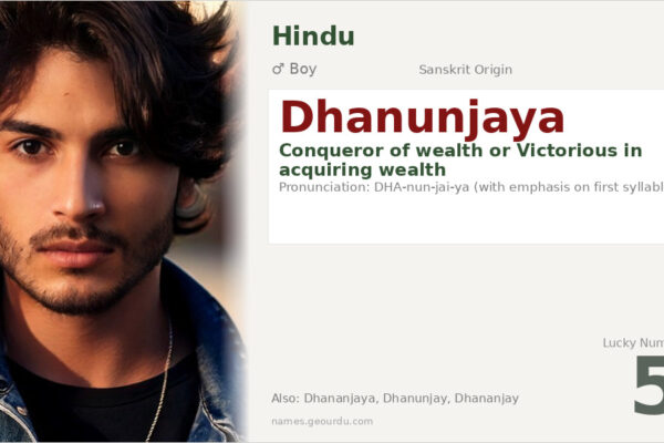 Dhanunjaya Meaning — Sanskrit Origin, Boy Name & Details (2025)