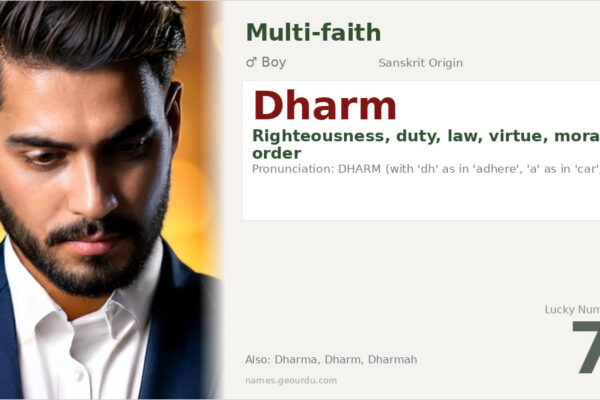 Dharm Name Meaning — Sanskrit Origin, Boy Name & Spiritual Significance (2025)