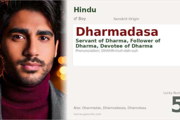 Dharmadasa Name Meaning — Sanskrit Origin, Boy Name & Details (2025)