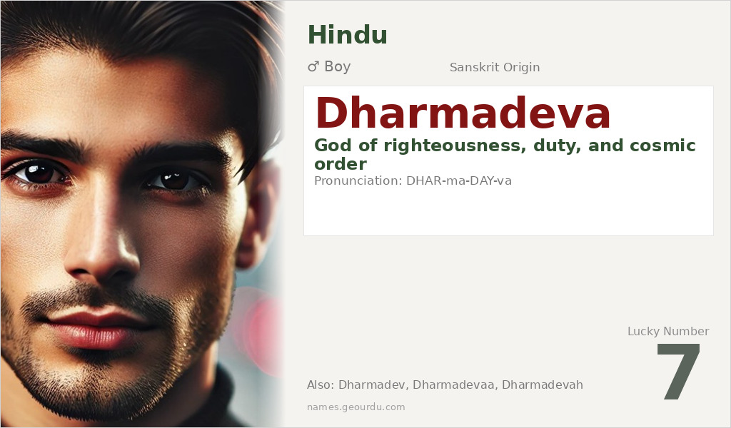 Dharmadeva Name Meaning and Details