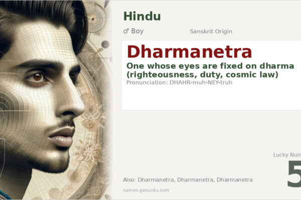 Dharmanetra Meaning — Sanskrit Origin, Boy Name & Spiritual Significance (2025)