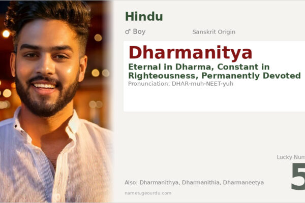 Dharmanitya Meaning — Sanskrit Origin, Boy Name & Details (2025)