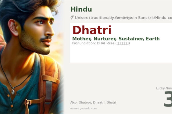 Dhatri Name Meaning — Sanskrit Origin, Gender & Details (2025)