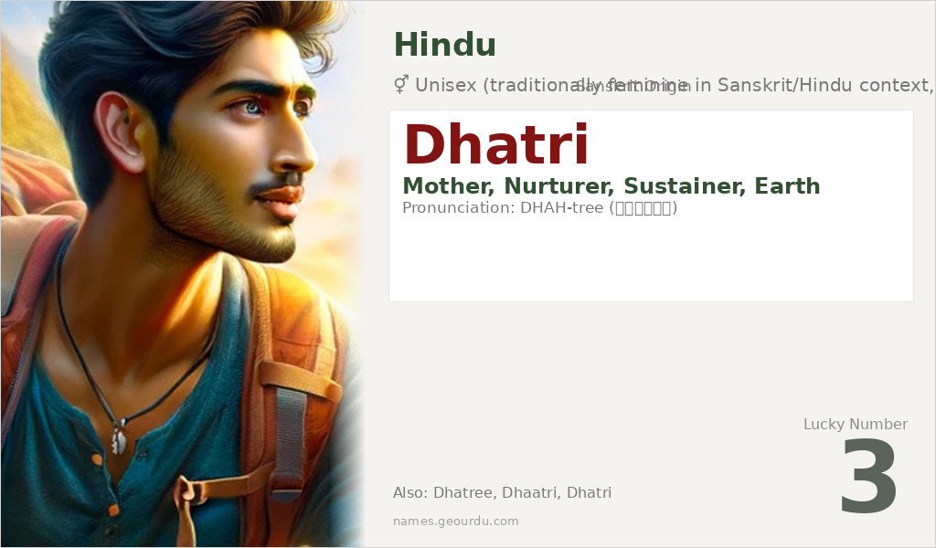 Dhatri Name Meaning and Details