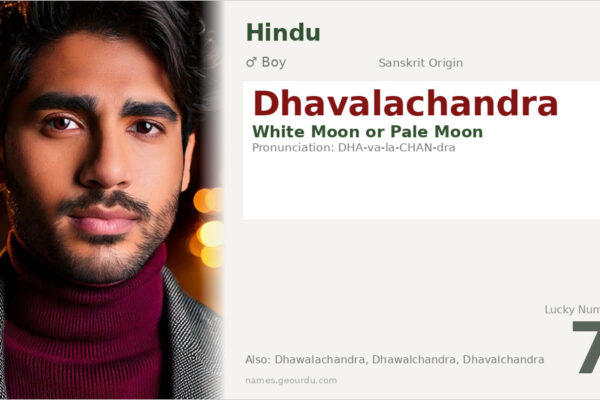 Dhavalachandra Meaning — Sanskrit Origin, Boy Name & Details (2025)