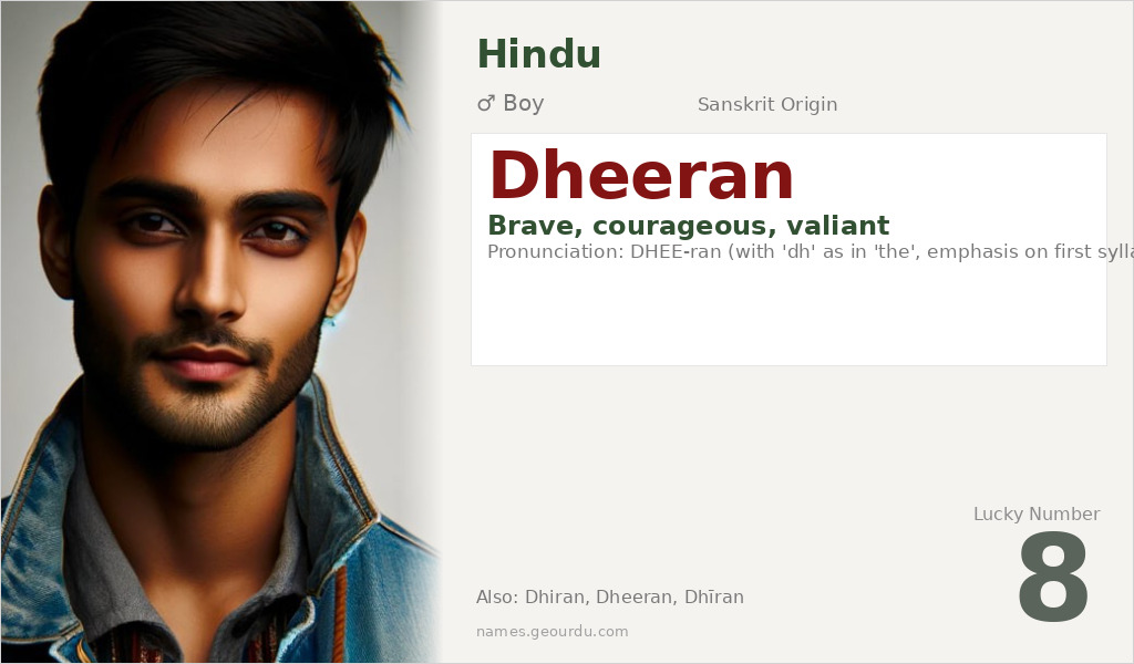 Dheeran Name Meaning and Details
