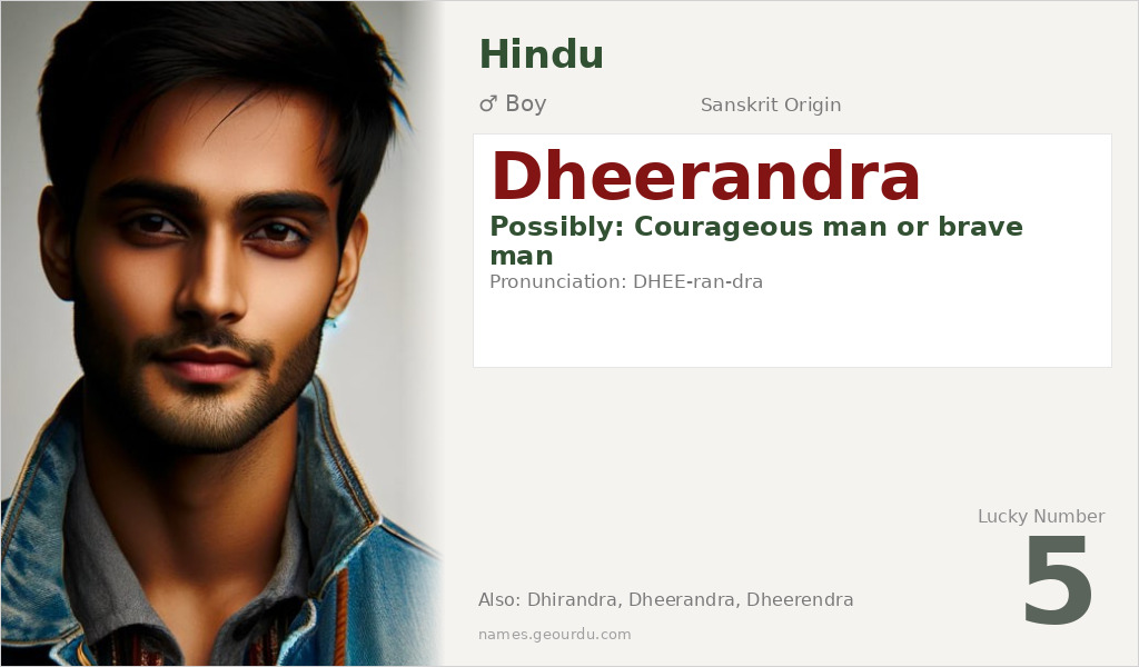Dheerandra Name Meaning and Details