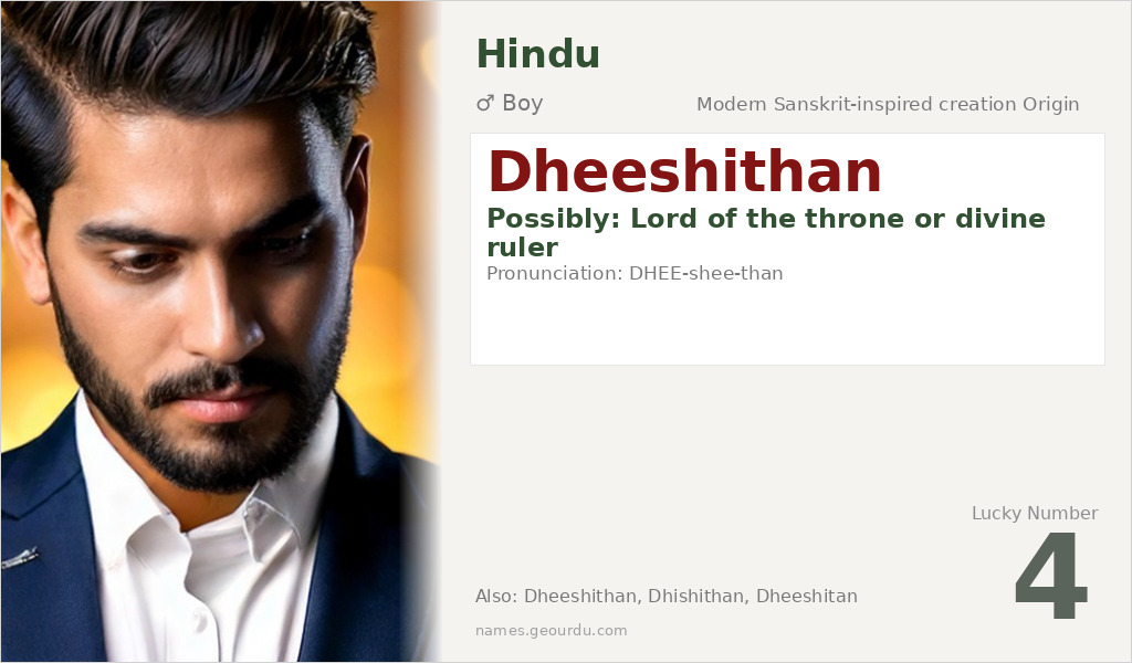 Dheeshithan Name Meaning and Details