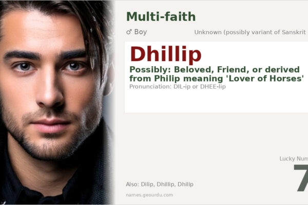 Dhillip Name Meaning — Origin, Gender & Details (2025)