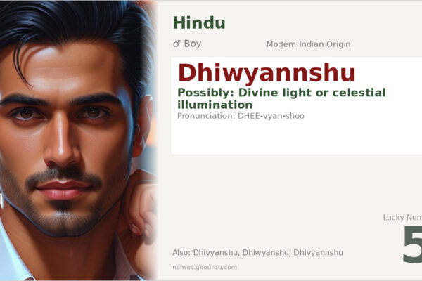 Dhiwyannshu Name Meaning — Modern Indian Origin & Details (2025)