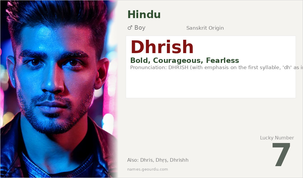 Dhrish Name Meaning and Details