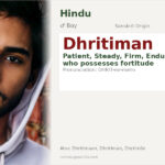 Dhritiman Name Meaning and Details