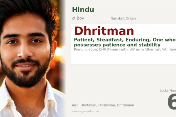 Dhritman Name Meaning — Sanskrit Origin, Boy Hindu Name & Details (2025)