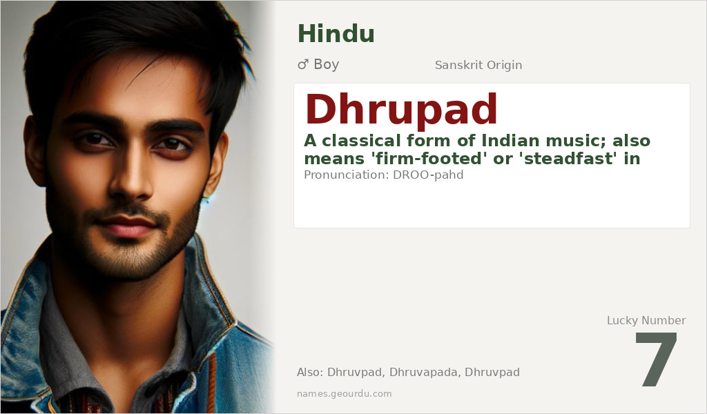 Dhrupad Name Meaning and Details