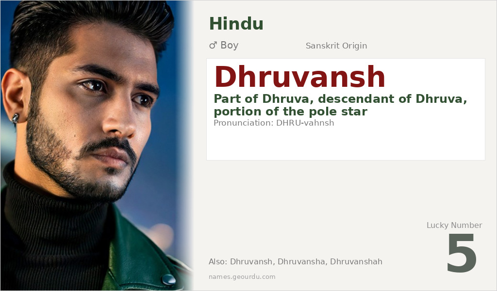 Dhruvansh Name Meaning and Details