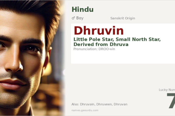 Dhruvin Name Meaning — Sanskrit Origin, Boy Name & Details (2025)
