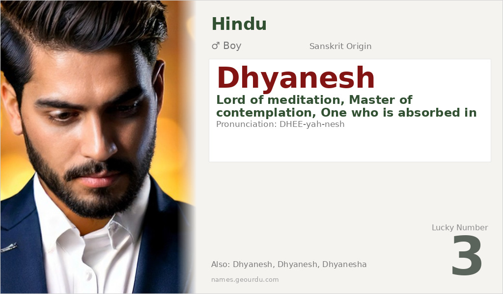 Dhyanesh Name Meaning and Details