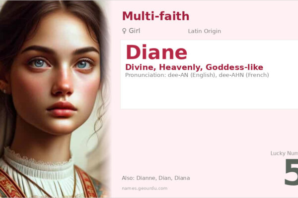 Diane Name Meaning — Divine Origin, Girl Name & Details (2025)