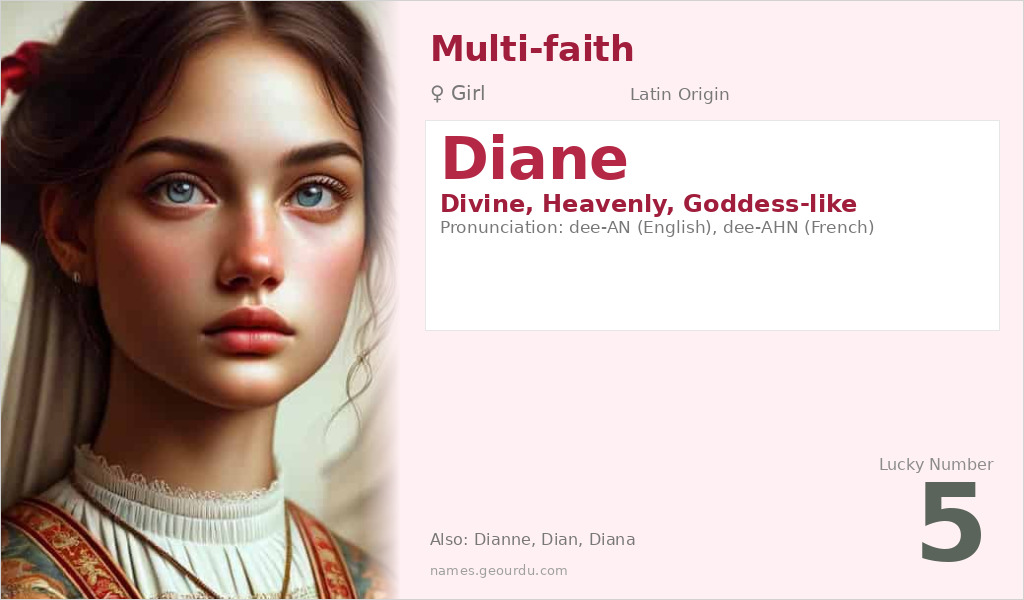 Diane Name Meaning and Details