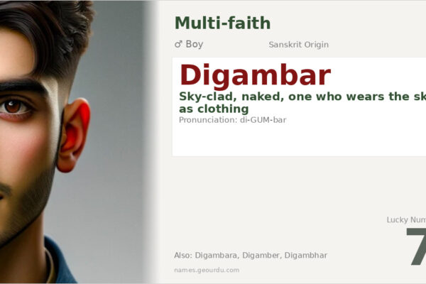 Digambar Name Meaning — Sanskrit Origin, Spiritual Significance & Details