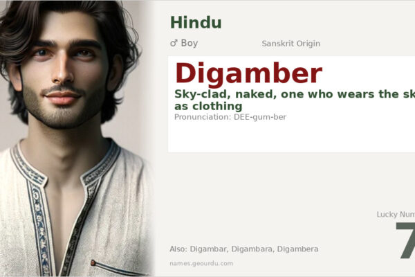 Digamber Name Meaning — Sanskrit Origin, Boy Name & Spiritual Significance (2025)