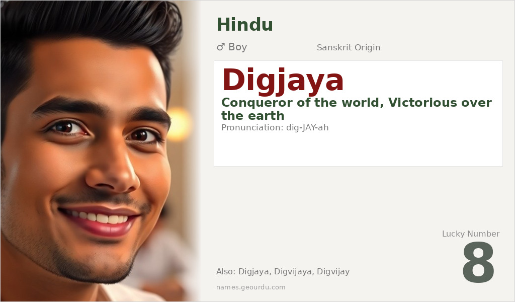 Digjaya Name Meaning and Details
