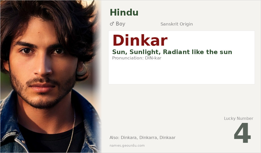 Dinkar Name Meaning and Details