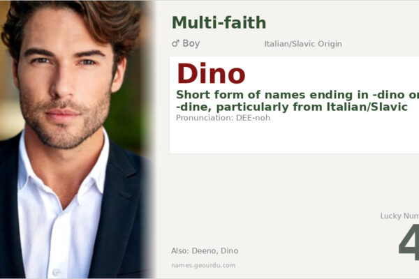 Dino Name Meaning — Italian/Slavic Origin, Boy Name & Details (2025)