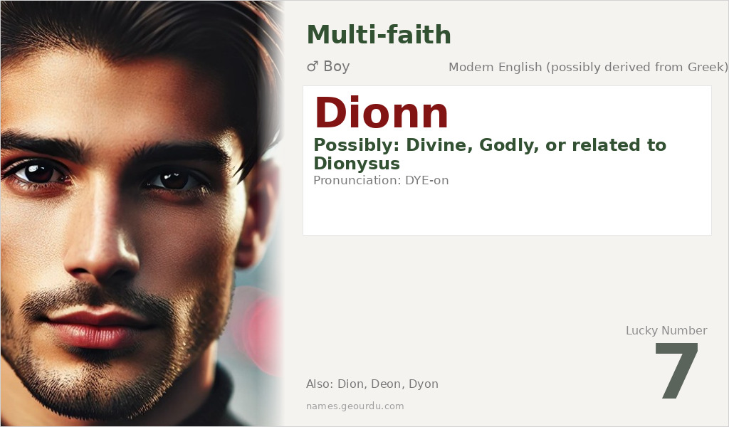 Dionn Name Meaning and Details