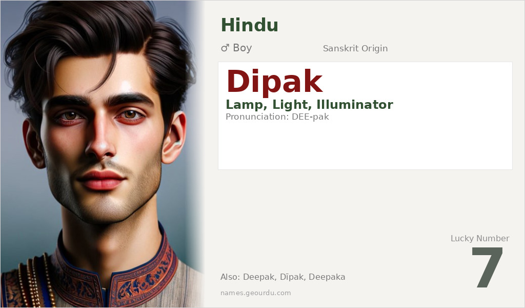 Dipak Name Meaning and Details