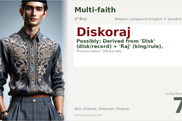 Diskoraj Name Meaning — Modern Origin, Boy Name & Details (2025)