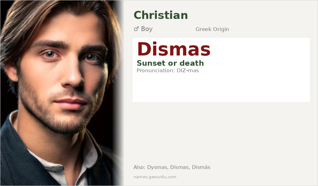 Dismas Name Meaning and Details