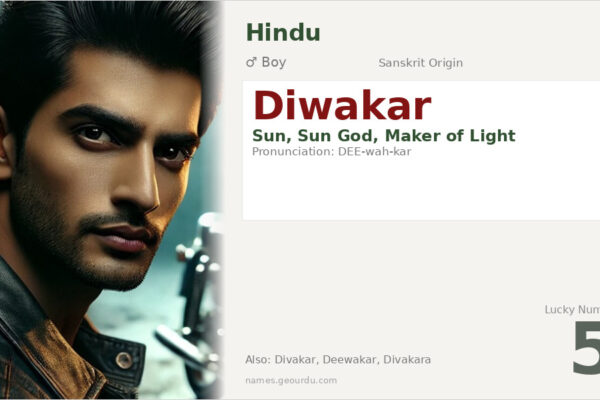 Diwakar Name Meaning — Sanskrit Origin, Hindu Boy Name & Details (2025)