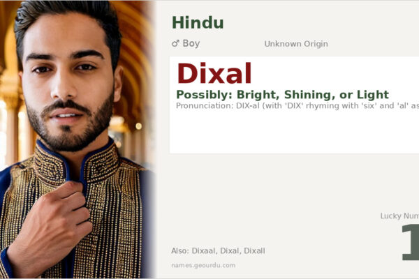 Dixal Name Meaning — Origin, Gender & Details (2025)