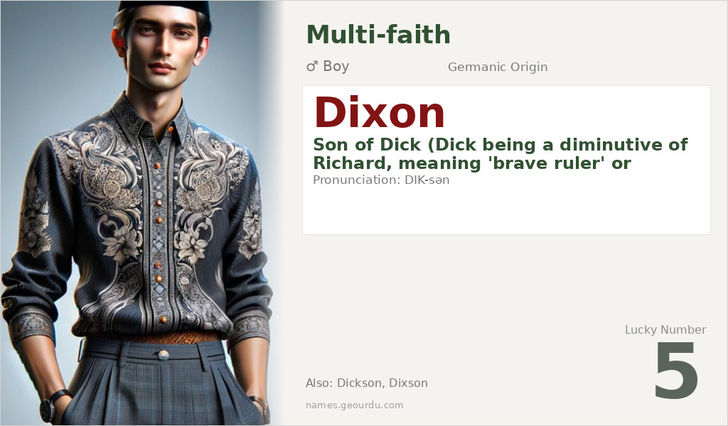 Dixon Name Meaning and Details