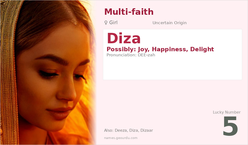 Diza Name Meaning and Details