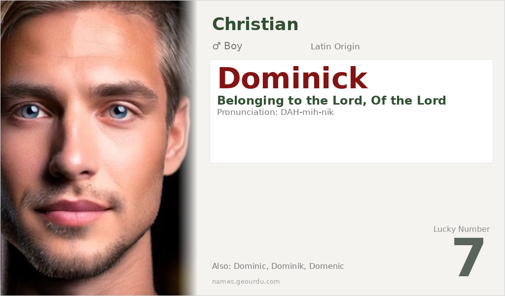 Dominick Name Meaning and Details