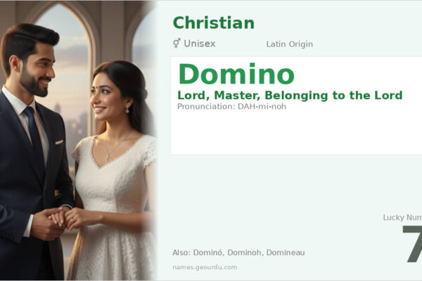 Domino Name Meaning — Latin Origin, Lord/Master & Details (2025)