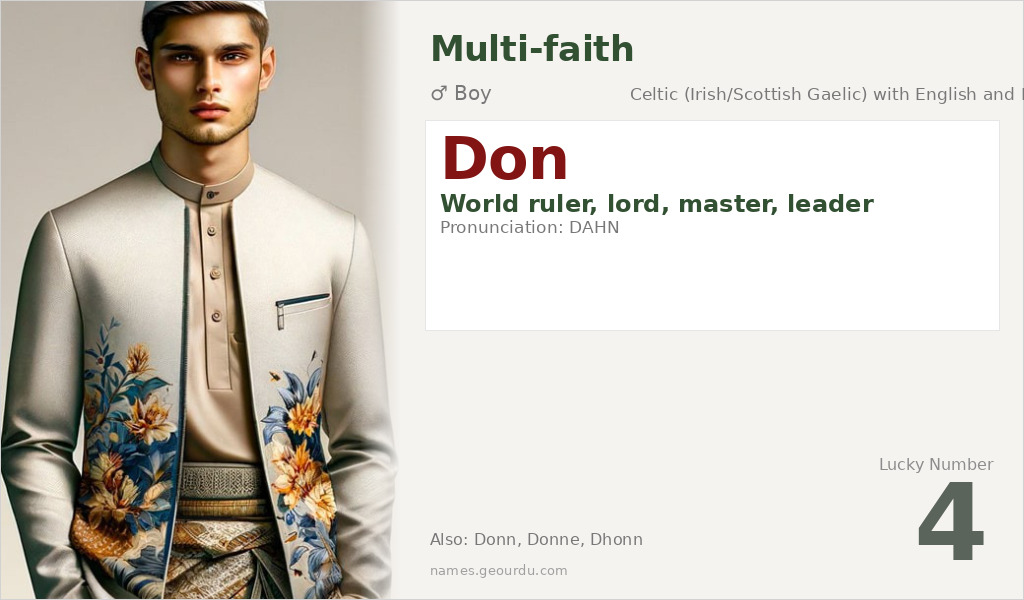 Don Name Meaning and Details