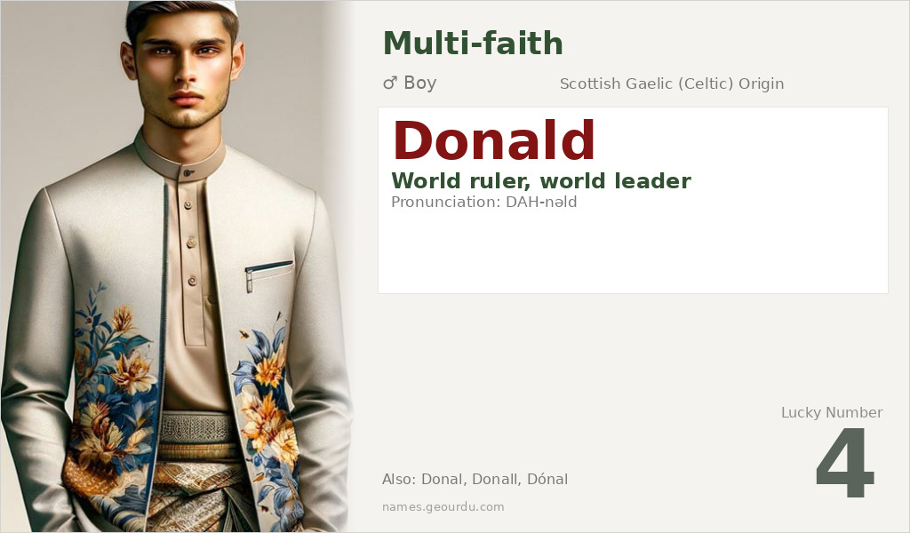 Donald Name Meaning and Details