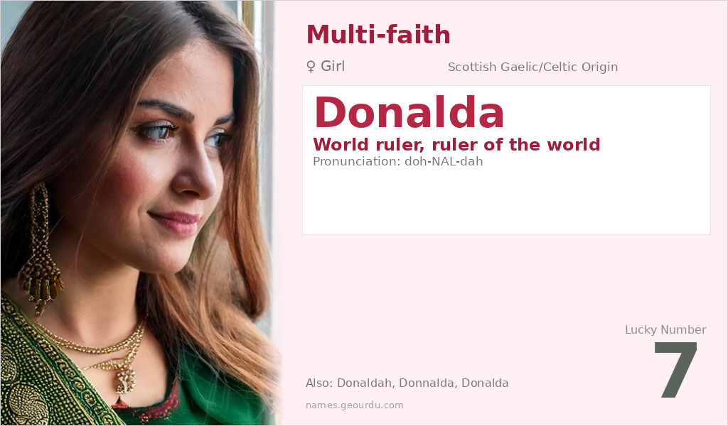 Donalda Name Meaning and Details