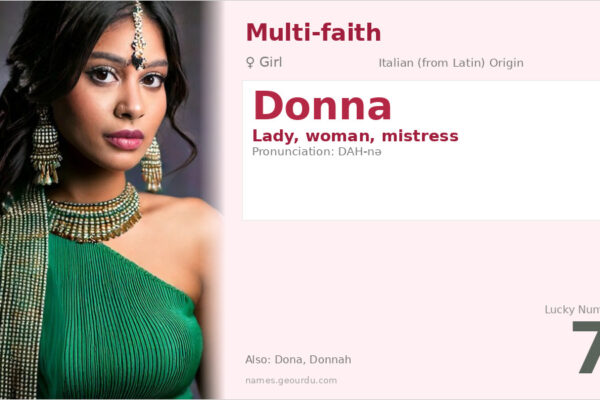 Donna Name Meaning — Italian Origin, Girl Name & Details (2025)