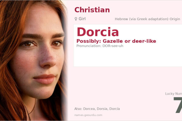 Dorcia Name Meaning — Origin, Gender & Details (2025)