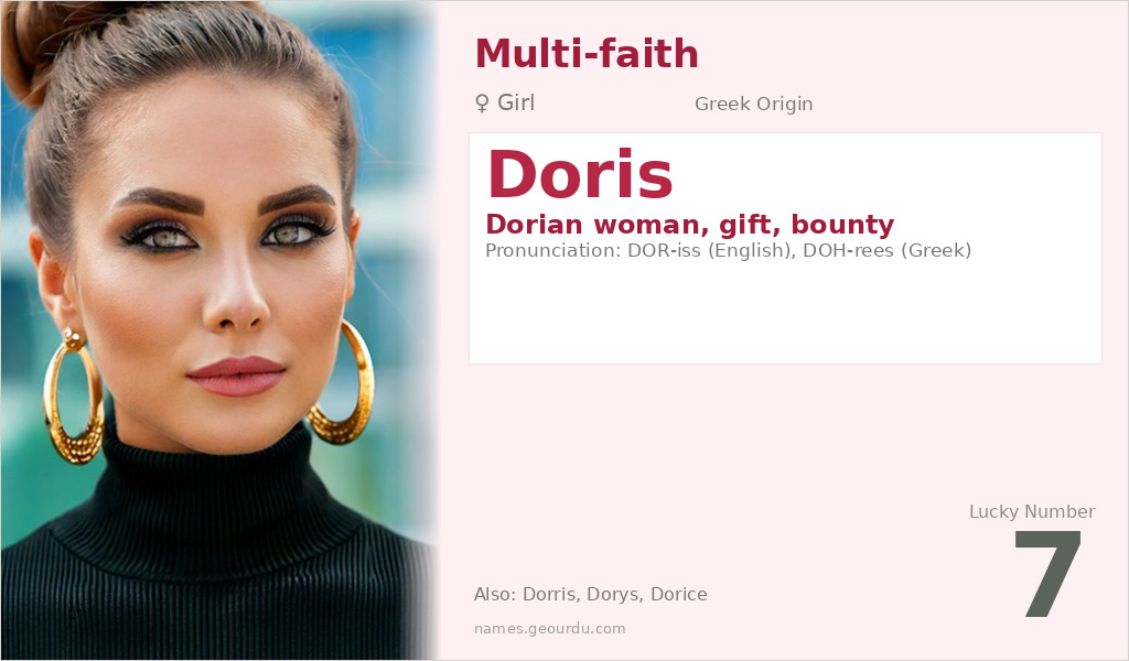 Doris Name Meaning and Details