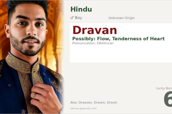 Dravan Name Meaning — Origin, Gender & Details (2025)